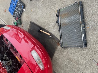 Radiator out of Miata